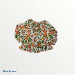 Like brand new women’s sheer/floral top size XL